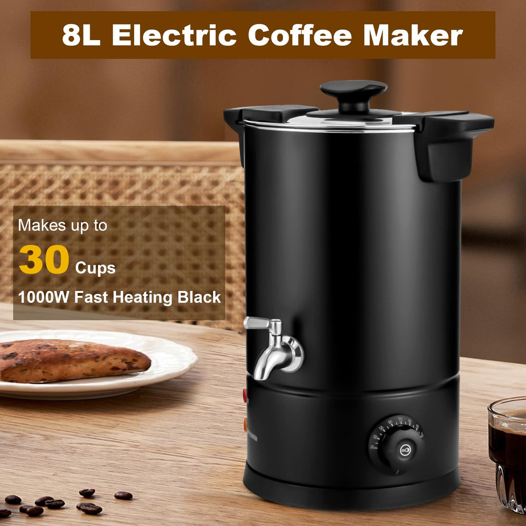 8L Electric Stainless Steel Coffee Urn I665206