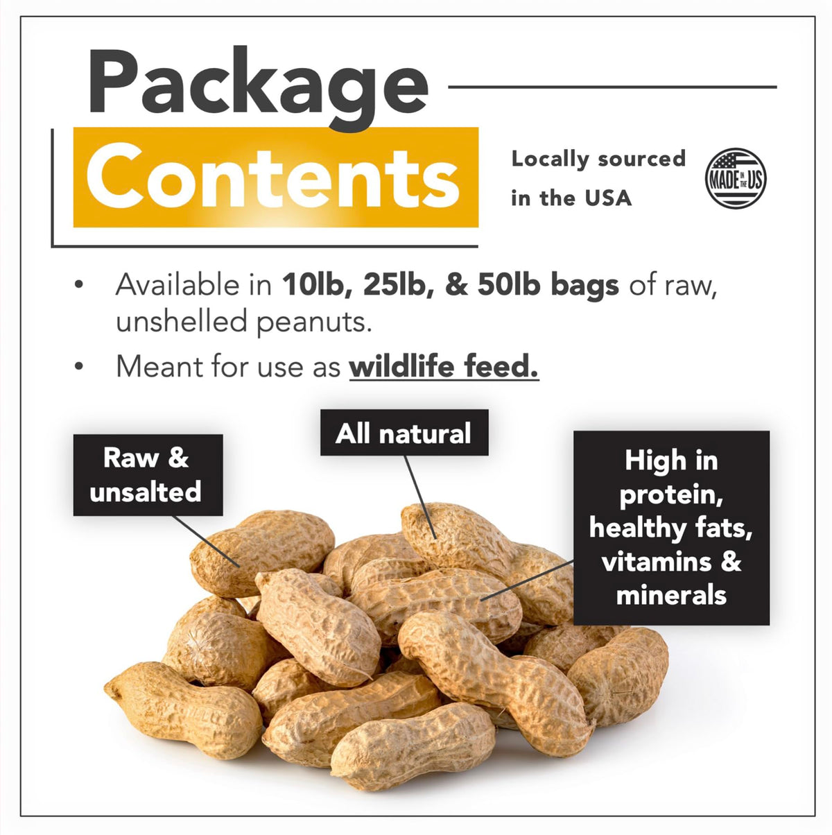 Raw Peanuts 25 LBS N242024