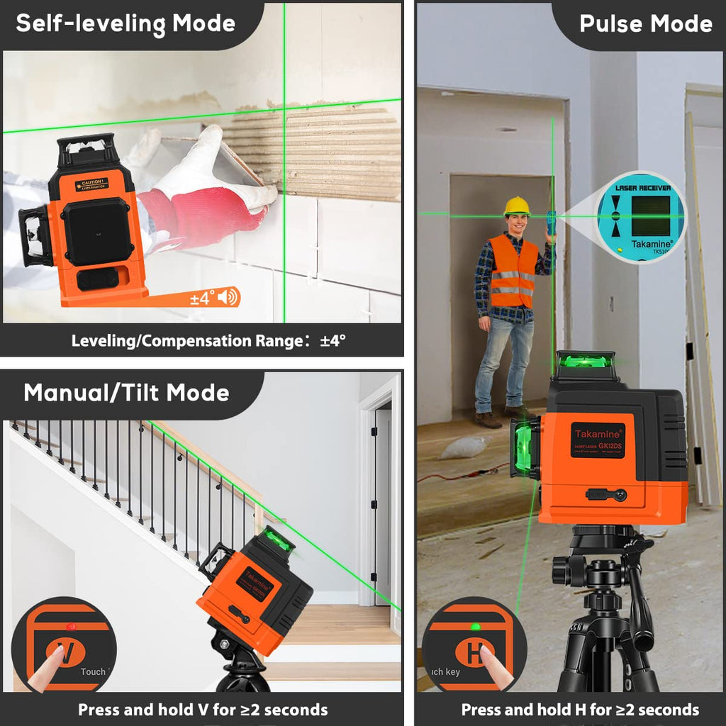 Self Leveling 3D Green Laser Level F290889