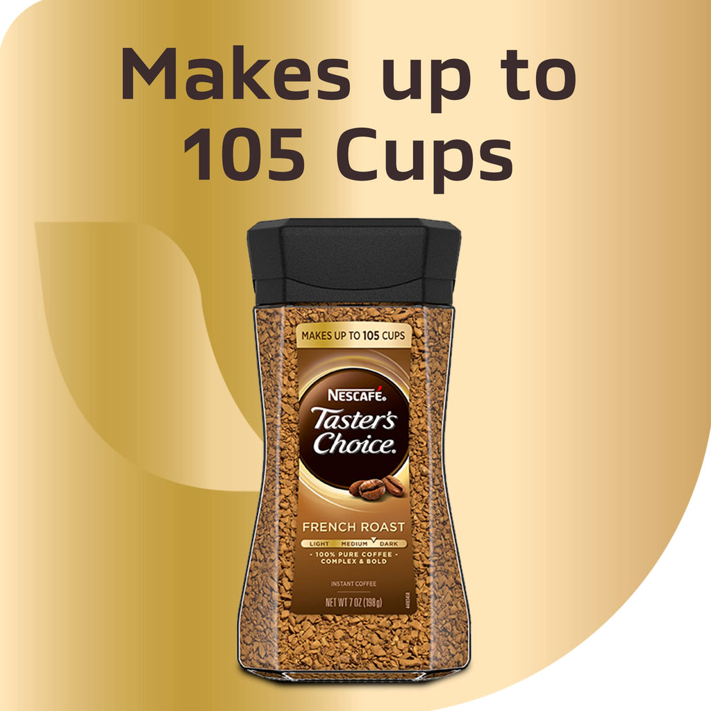 French Roast Instant Coffee 2 Bottles x 7 Oz Q211575