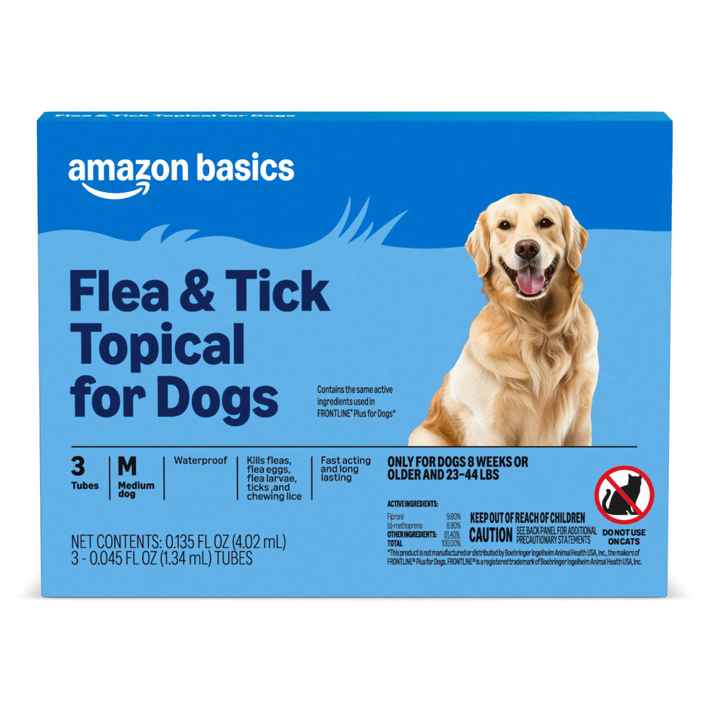 Flea and Tick Topical Treatment for Medium Dogs 3 Count V550