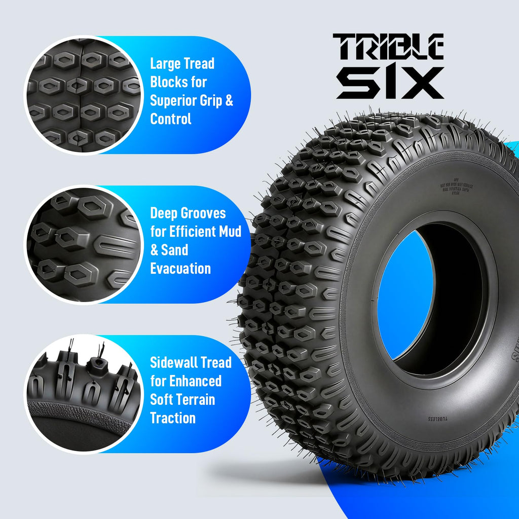 Set of 2 20x7-8 All-Terrain Tires E5348