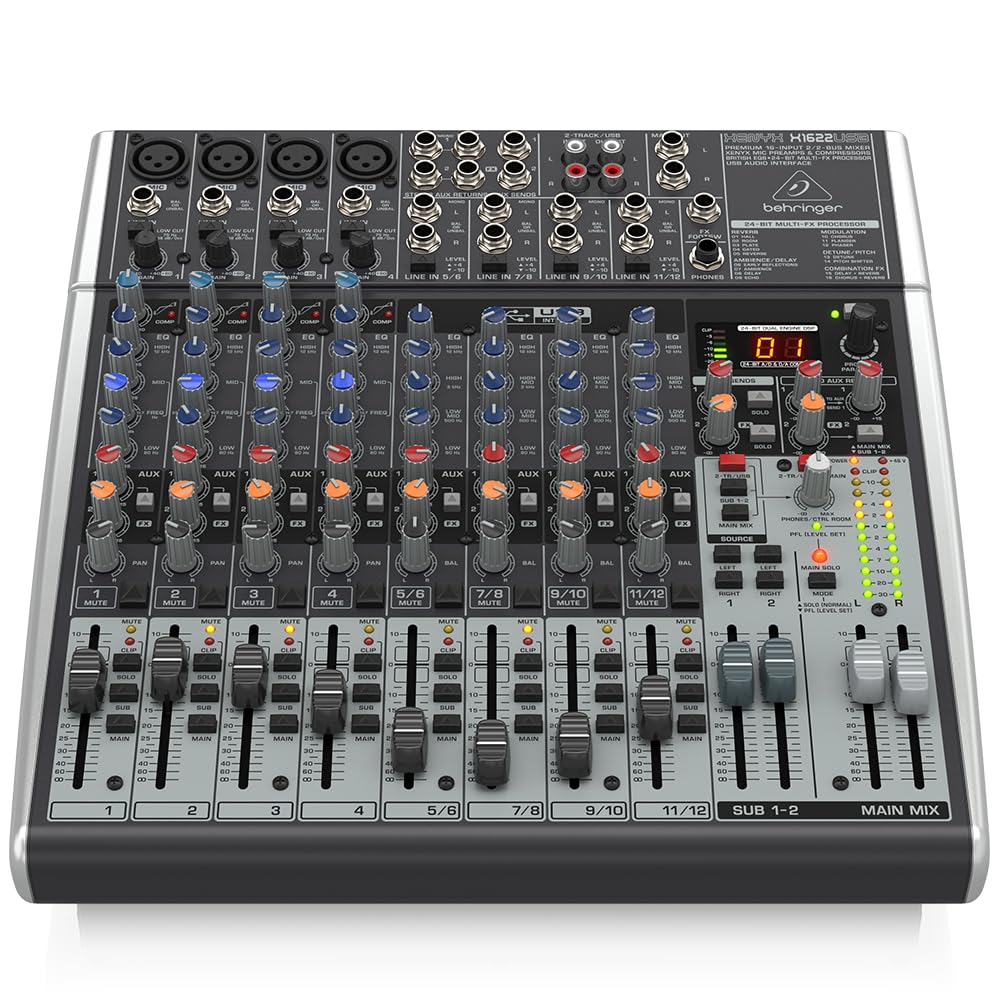 16-Input 2/2-Bus Mixer with Mic Preamps & Compressors K3960