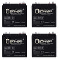 6V 210AH Dual Terminal SLA Replacement Battery 4 Pack C30625