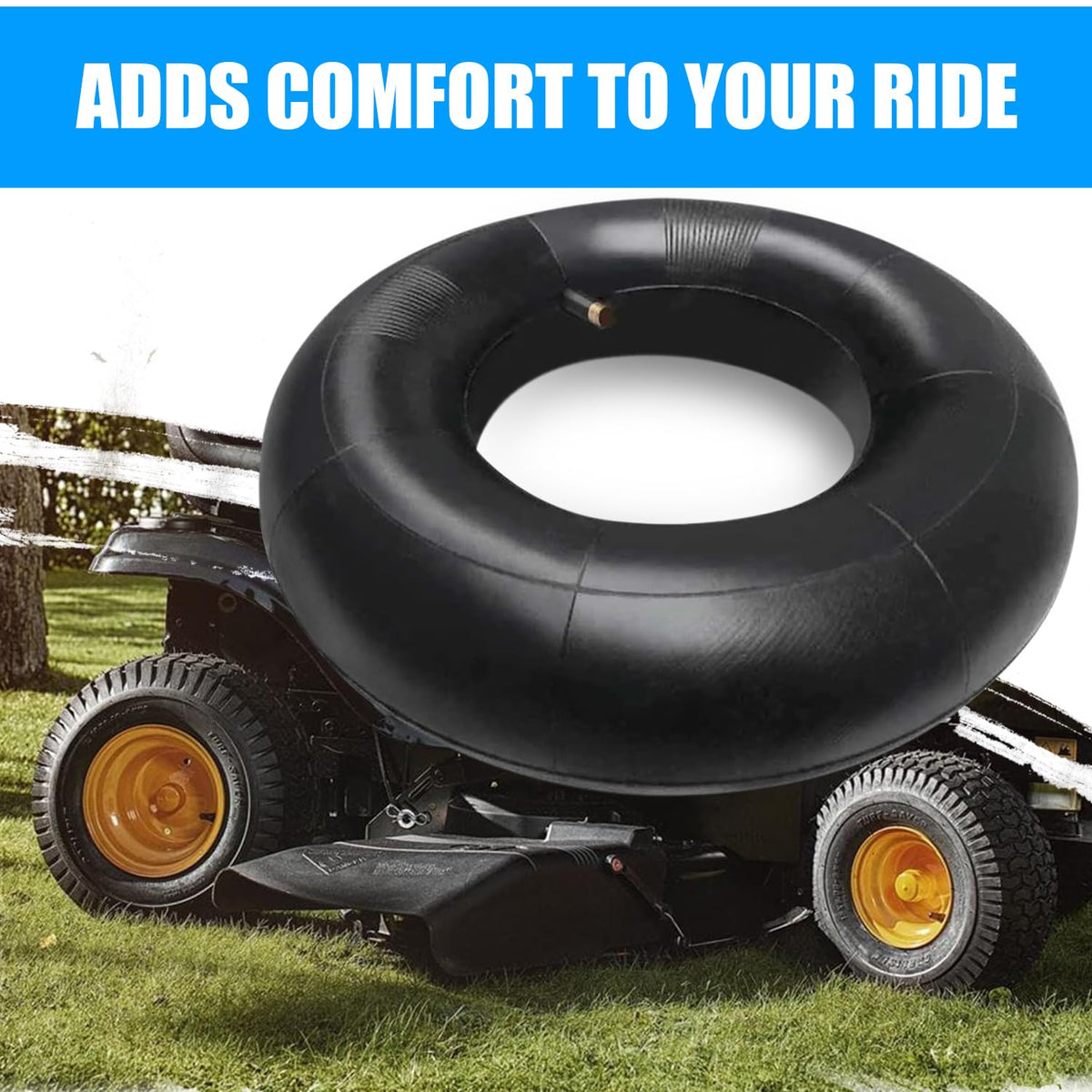 2 Pack 15x6.00-6" Inner Tire Tube with TR-13 Straight Valve Stem D509