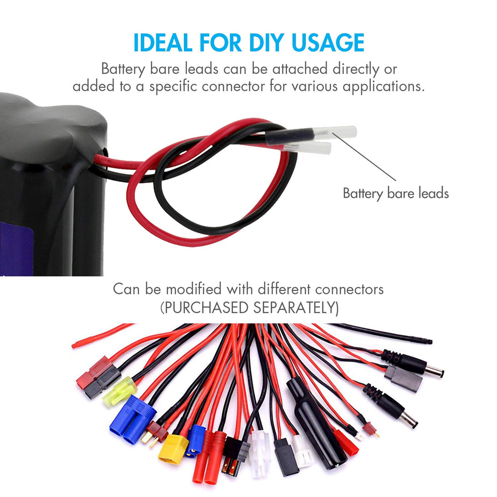 12V 2000mAh NiMH Rechargeable Battery Pack M7673