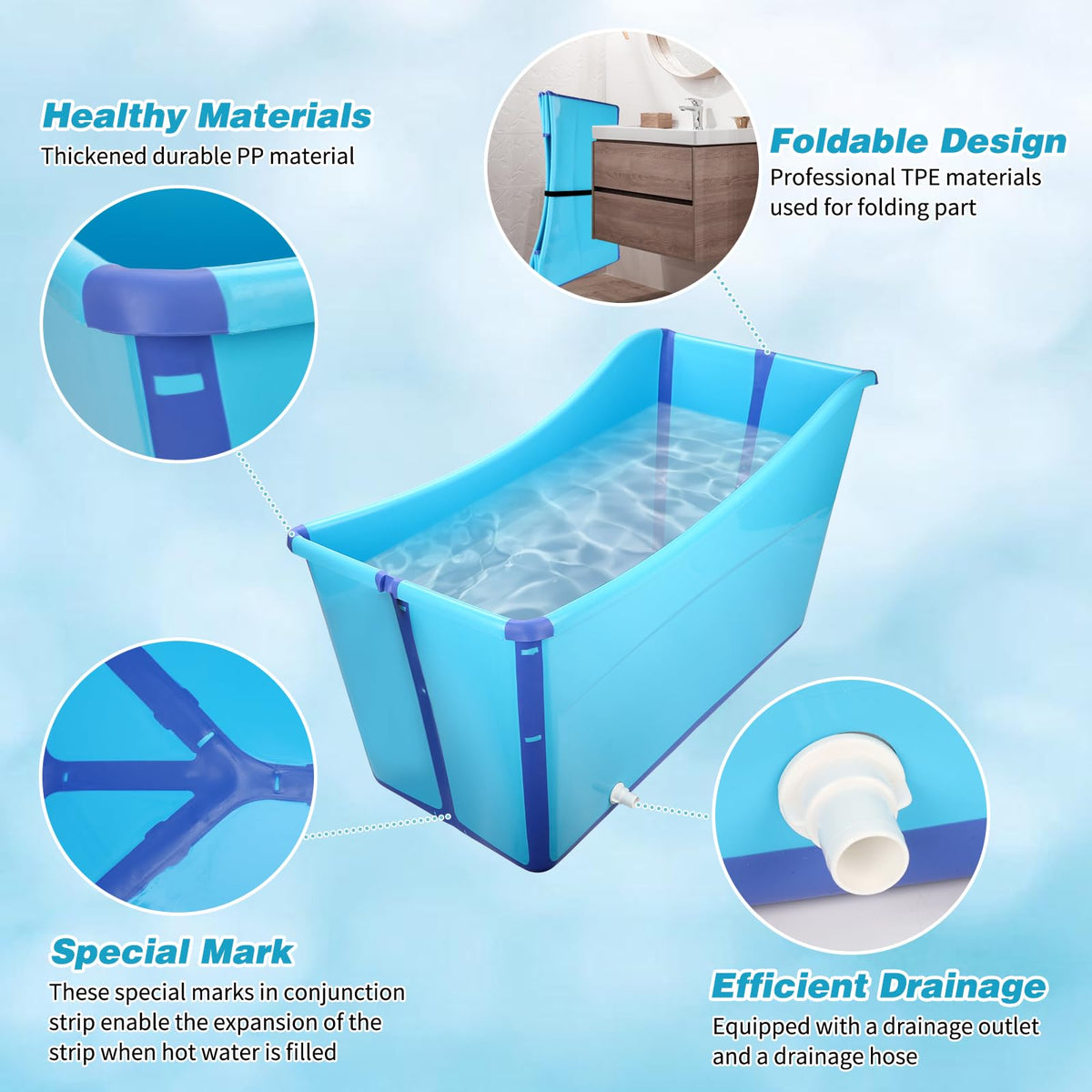 Foldable Dog Bathtub S560175