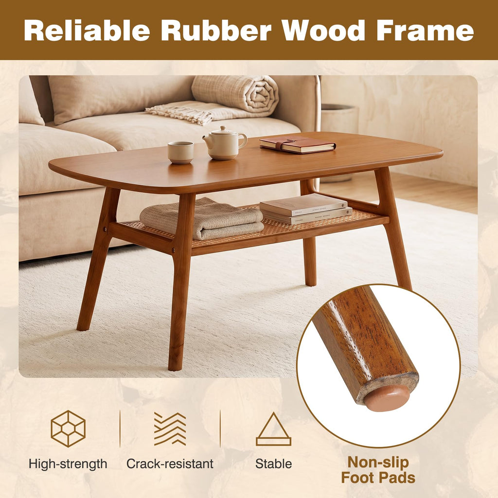 Rattan Wood Coffee Table H78303