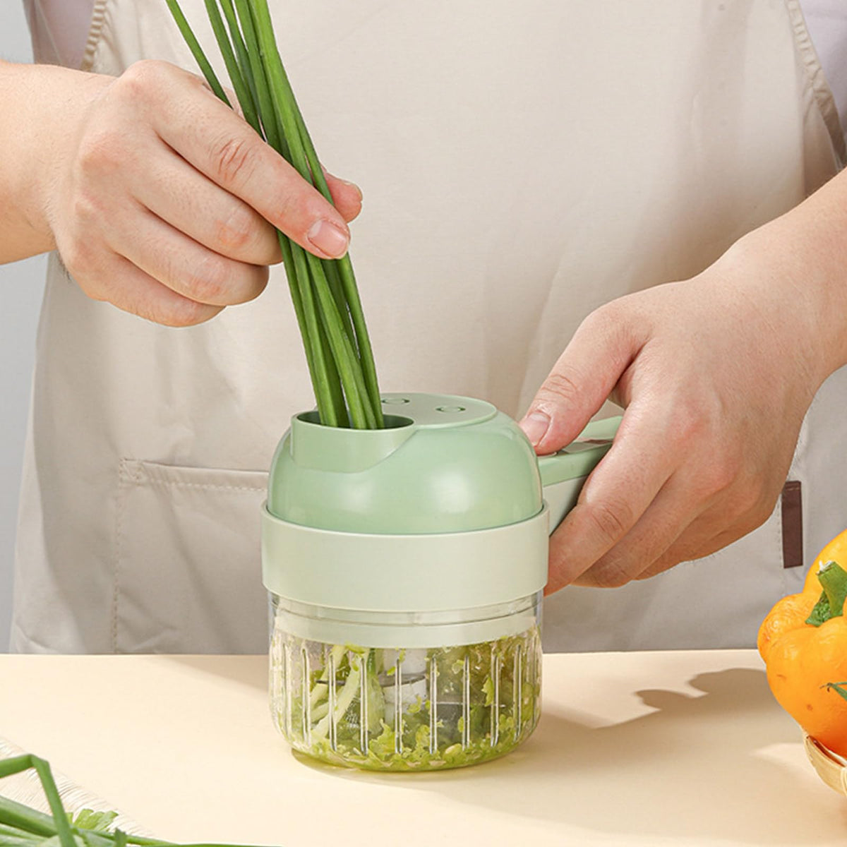 4 In 1 Cordless Electric Vegetable Cutter W60029