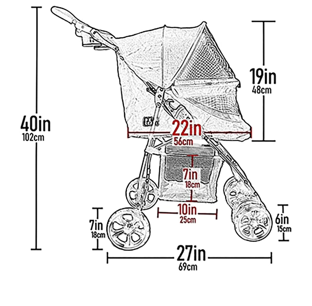 Green Pet Stroller V693779