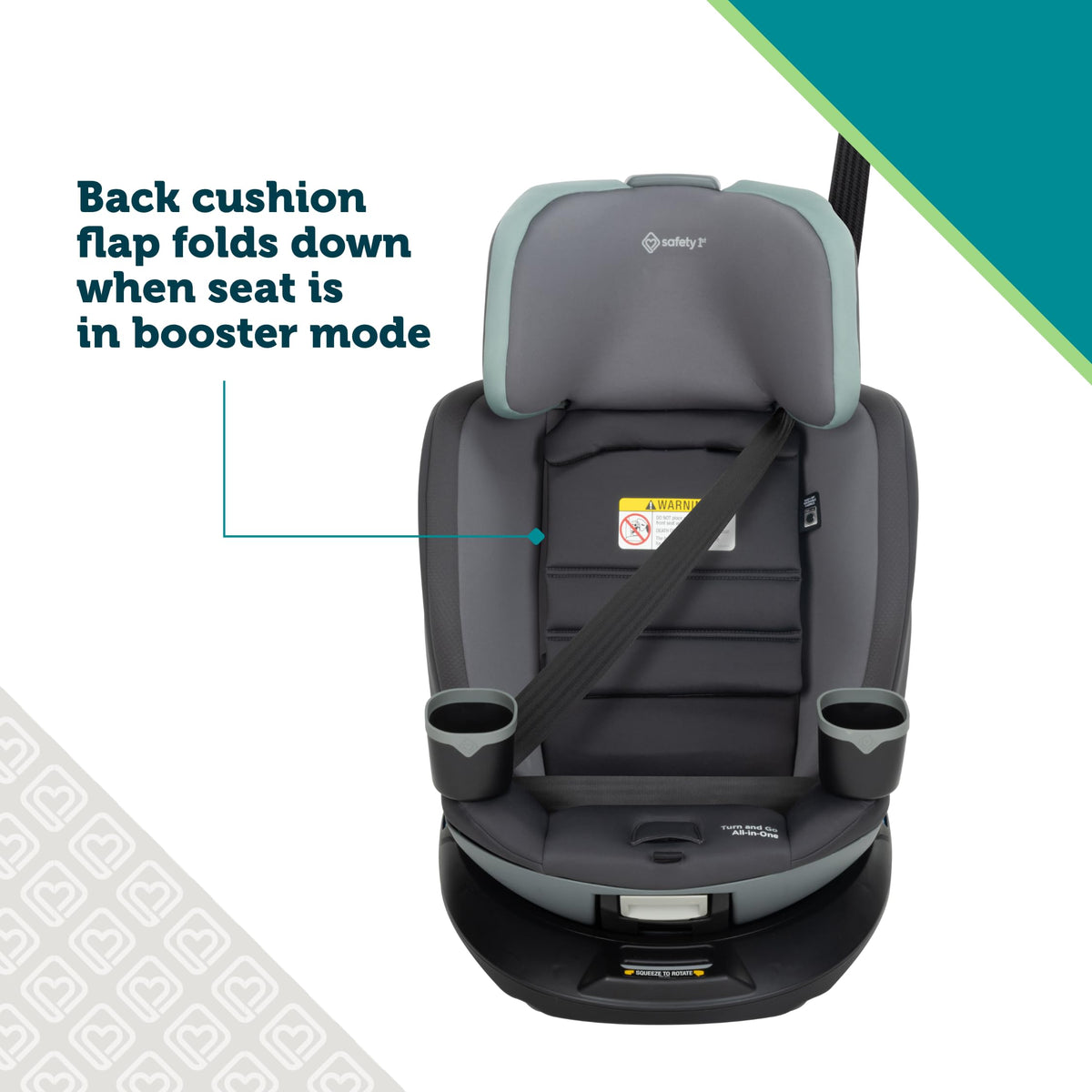 360 Rotating Convertible Car Seat, 5-100 lbs C223