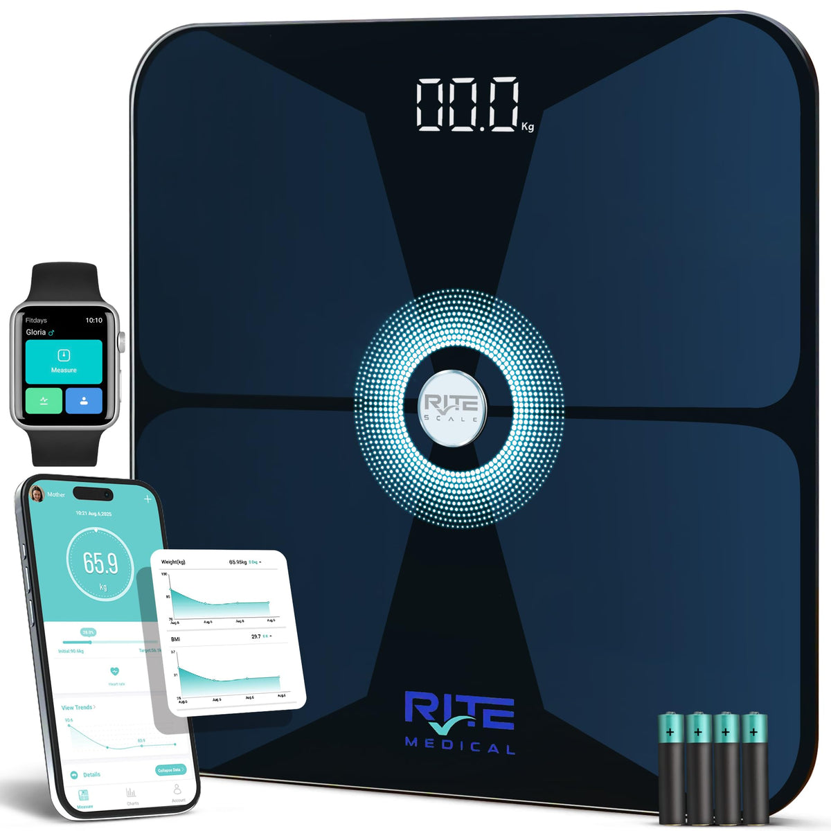 Digital Body Weight Scale with Mobile App Q3783