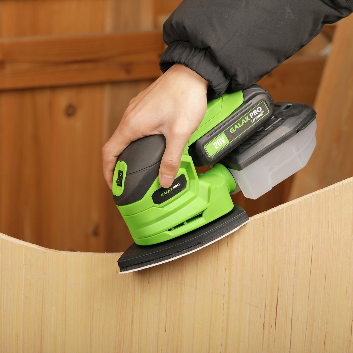 Cordless Detail Sander 2.0Ah Battery, 20 Pcs Sandpapers L905