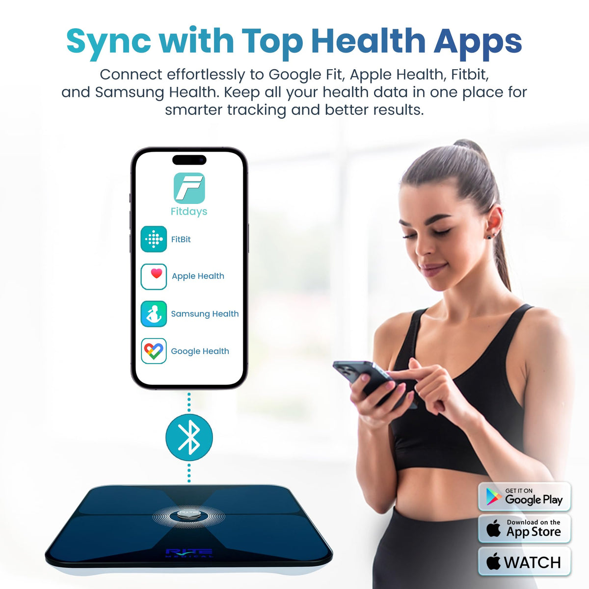 Digital Body Weight Scale with Mobile App Q3783