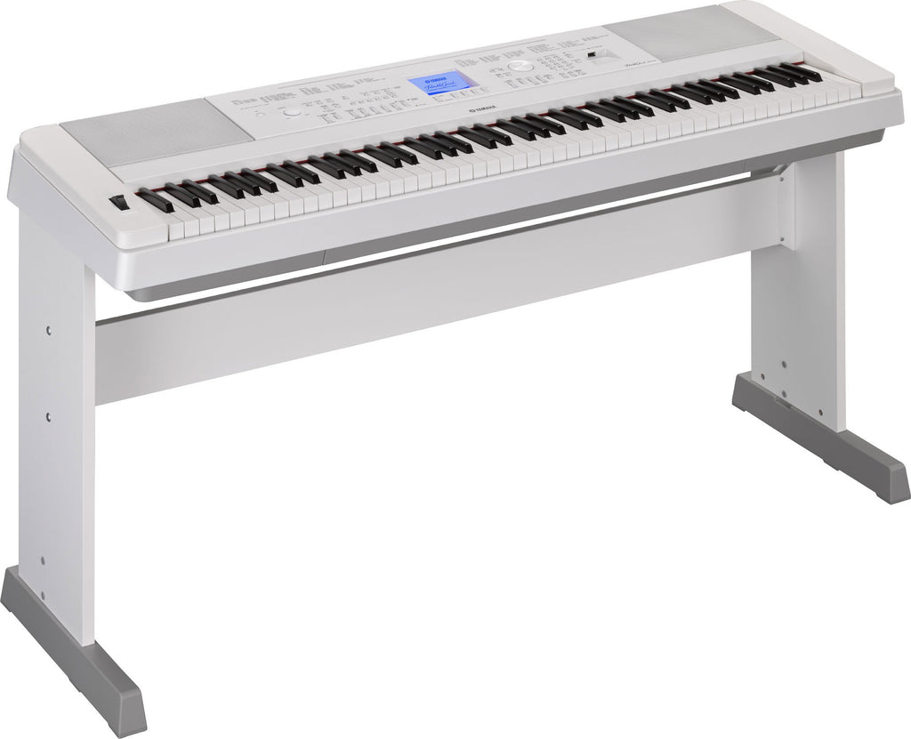 88-Key Weighted White Digital Piano with Furniture Stand J697868