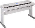 88-Key Weighted White Digital Piano with Furniture Stand J697868