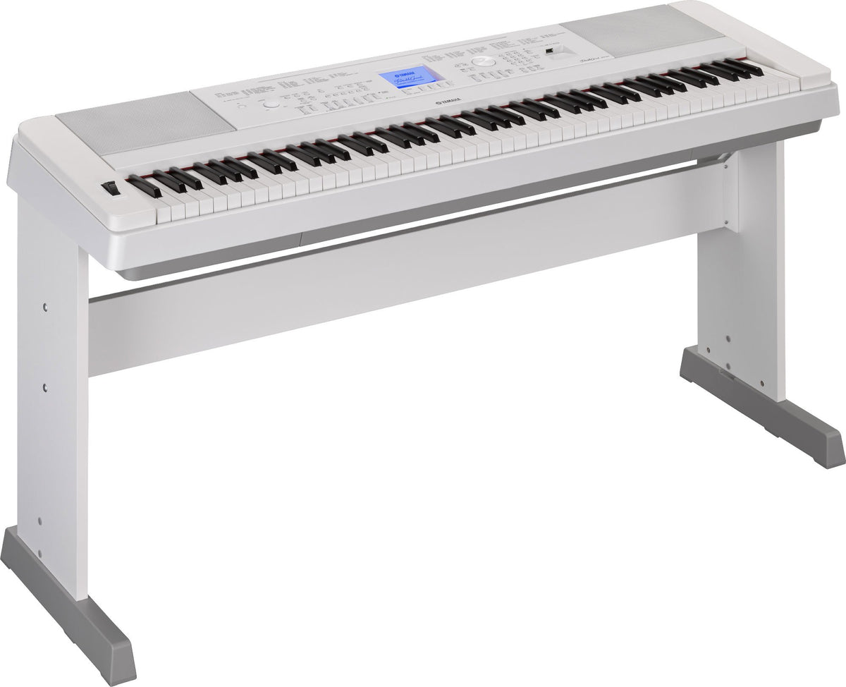88-Key Weighted White Digital Piano with Furniture Stand J697868