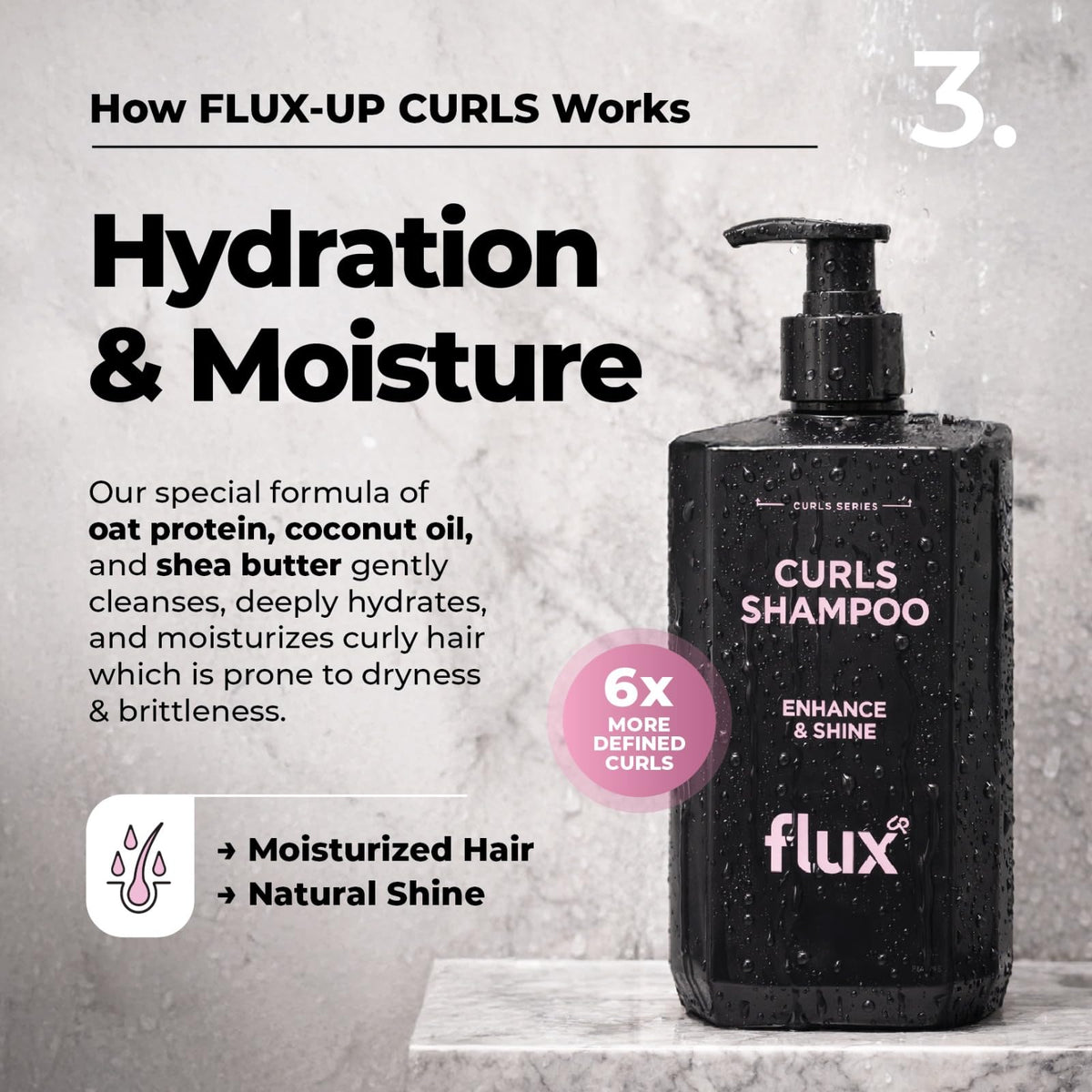 Curly Hair Shampoo & Conditioner Set Sulfate-Free 8 fl oz D833667