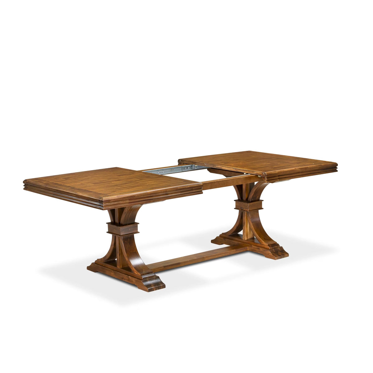 9 Piece Dining Table Set with 8 Light Beige Fabric Chairs X189