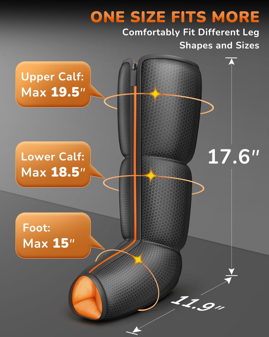 Air Compression Leg Massager with Heat I9070
