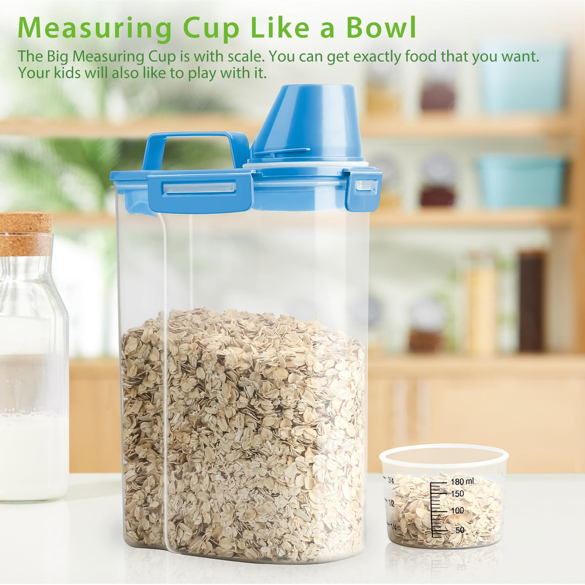 Airtight Rice Storage Container with Measuring Cup I3283