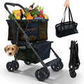 2-in-1 Folding Shopping Cart & Pet Stroller D976
