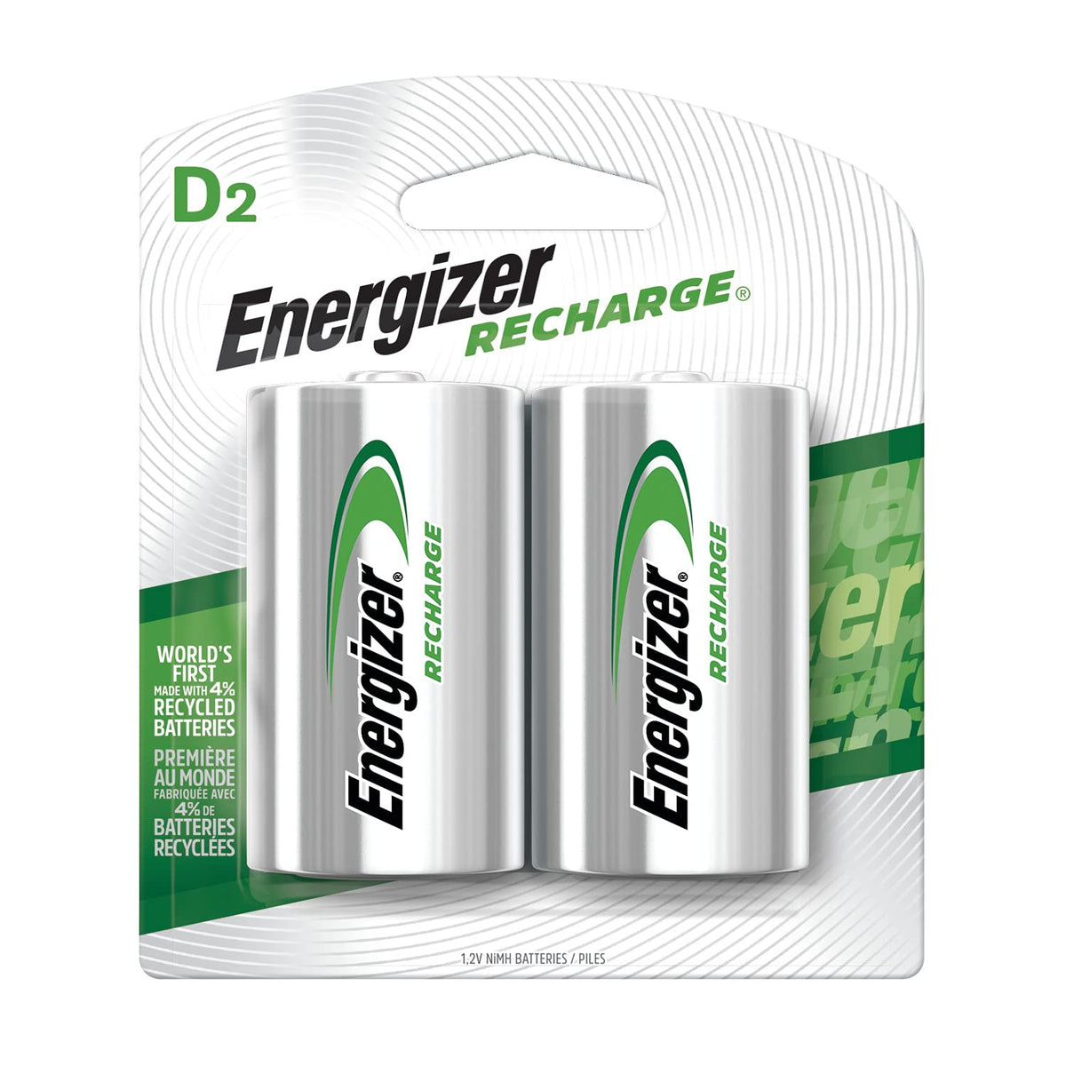 Rechargeable D Batteries 2 Pack N8225
