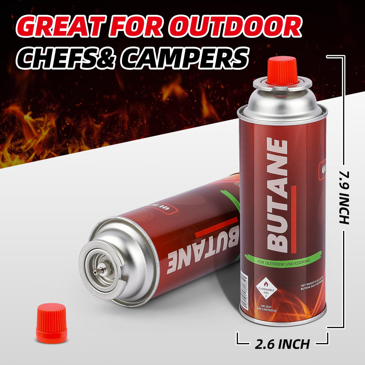 Butane Fuel Canisters 24 Pack F129173