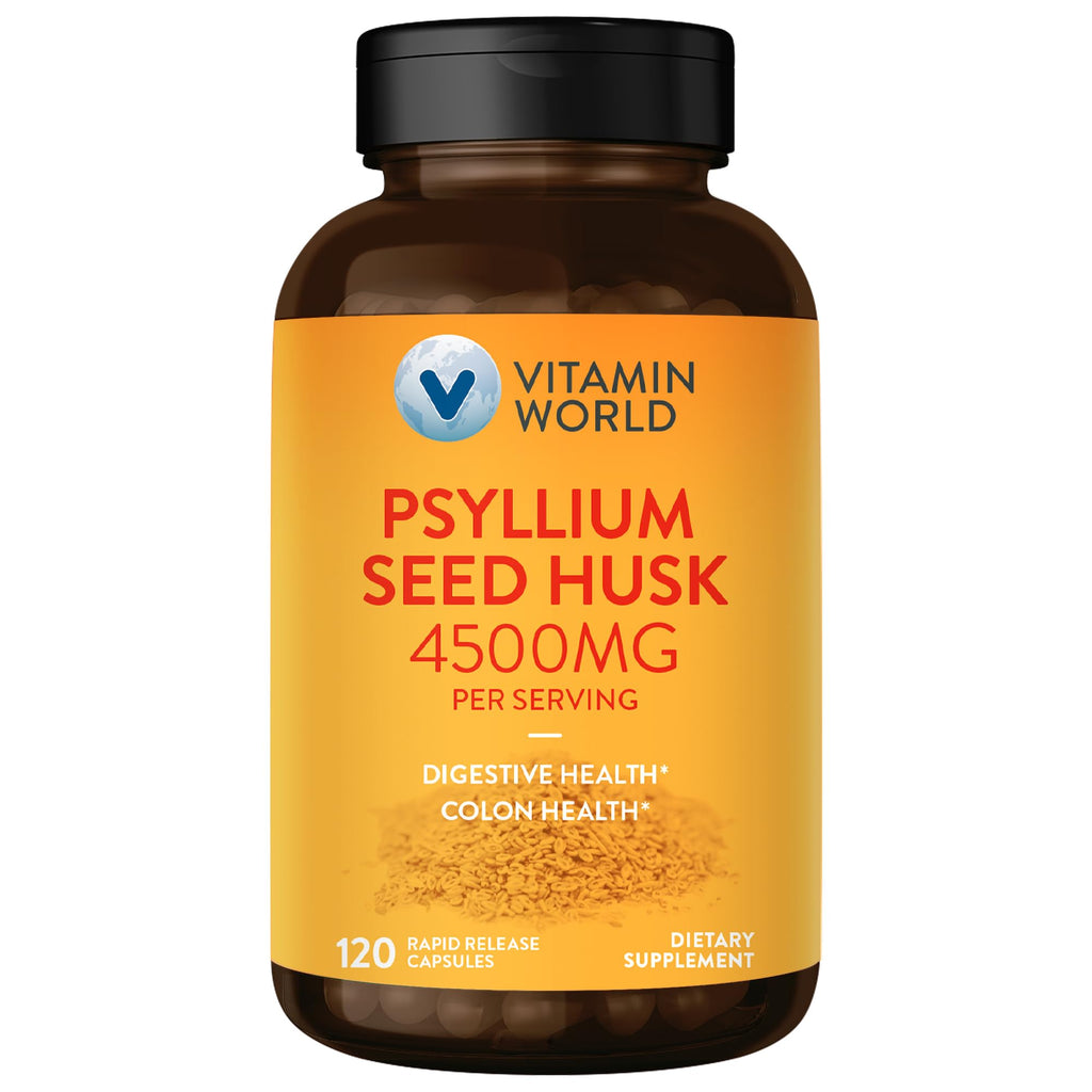 Psyllium Husks Capsules 4500 mg 120 Capsules N6982