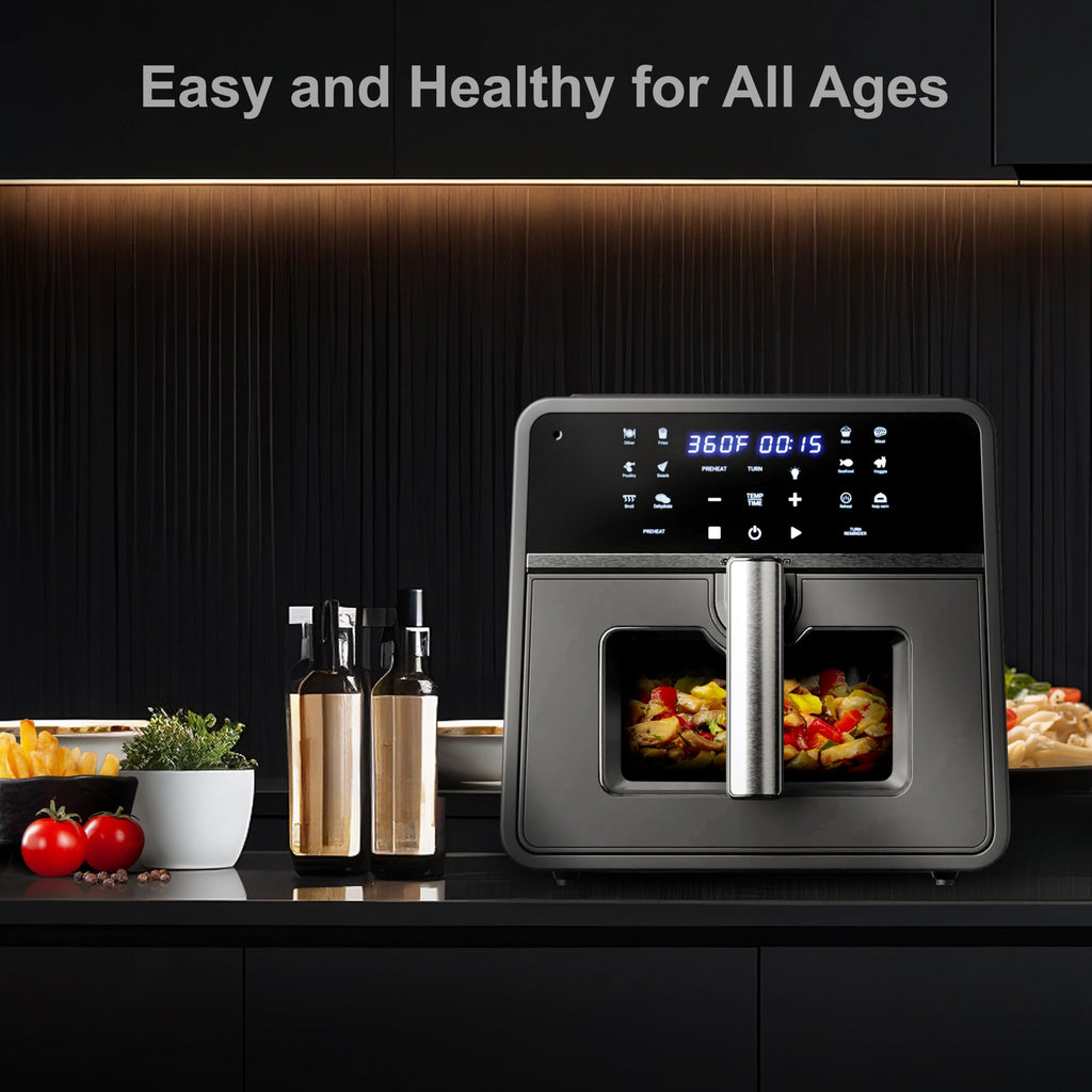 6-in-1 10QT Nonstick Air Fryer 1700W O33333