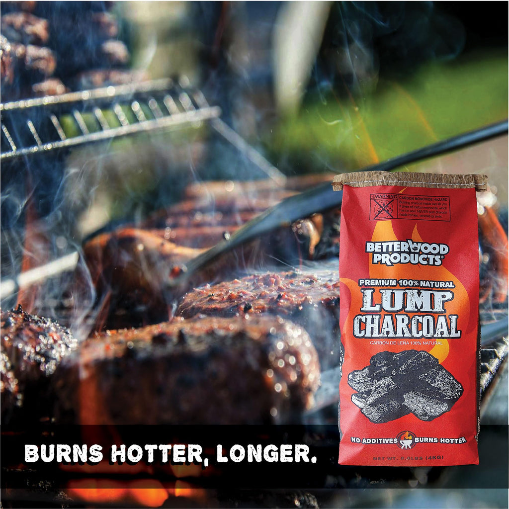 100% All Natural Hardwood Lump Charcoal 17.6 Pounds Y67273