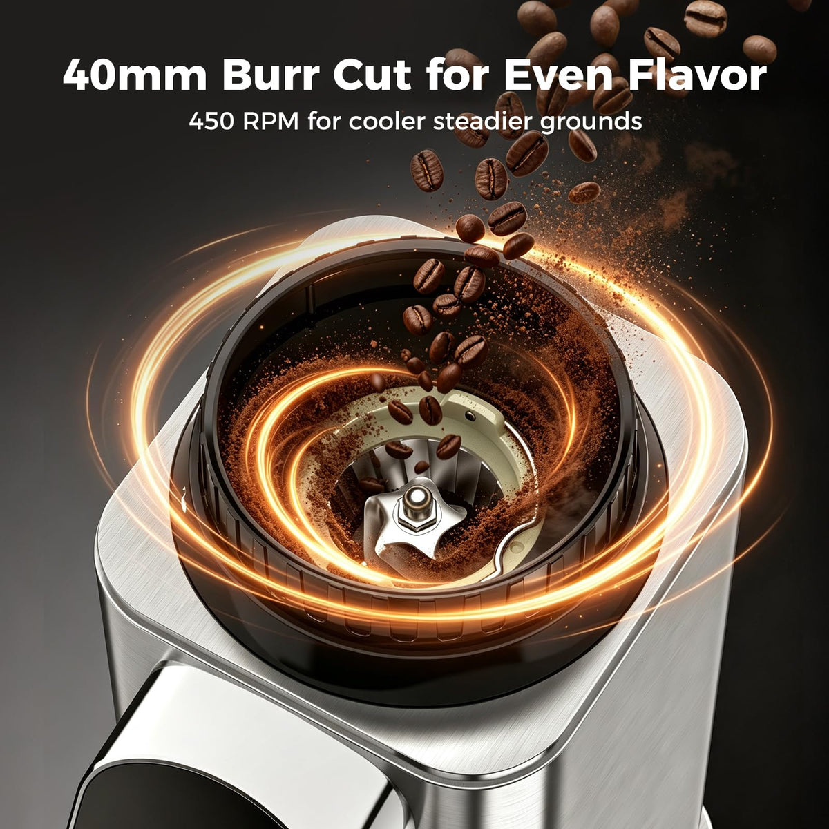 Conical Burr Coffee Grinder with 48 Settings D192