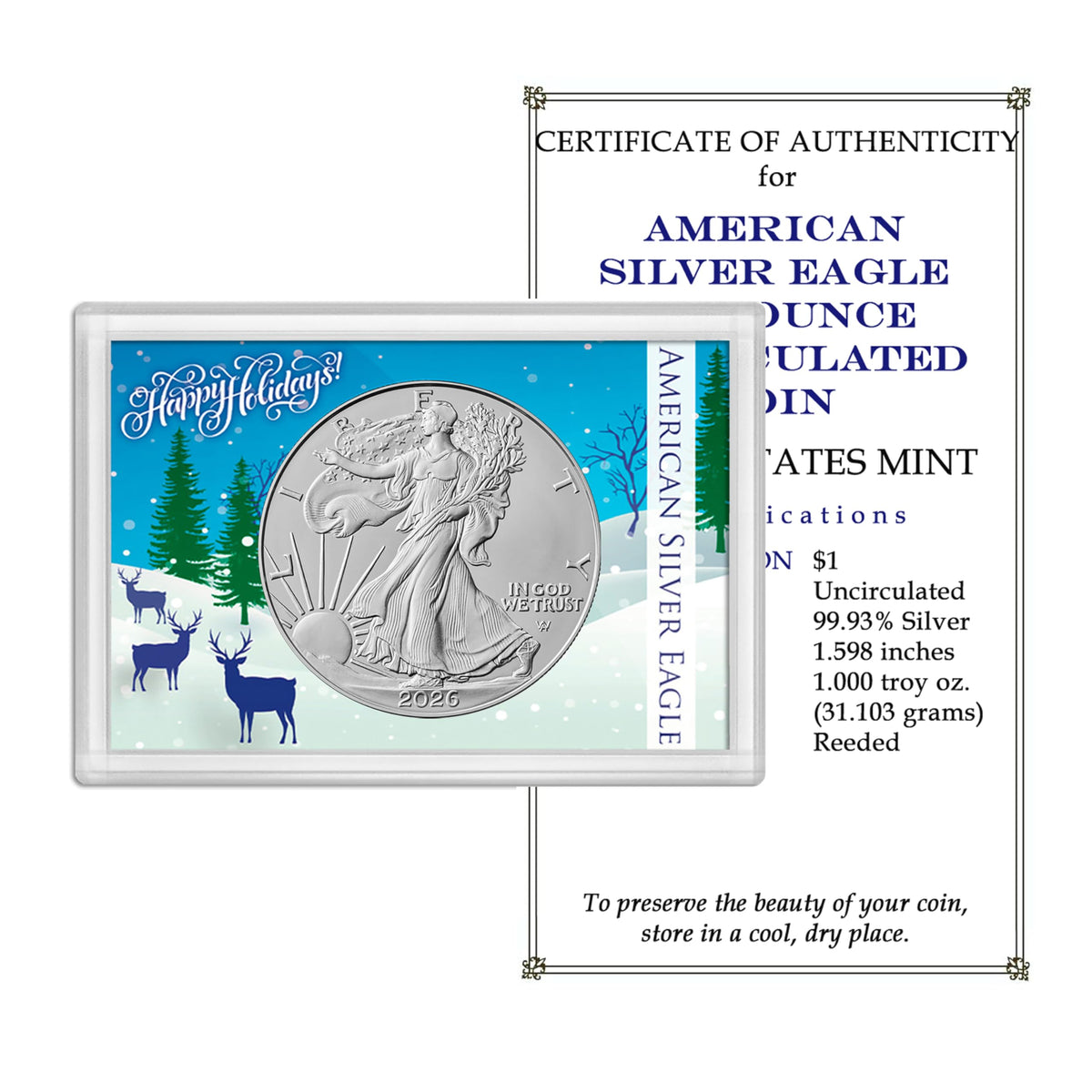 2026 U.S. Silver Eagle 1 oz Brilliant Uncirculated Dollar F673