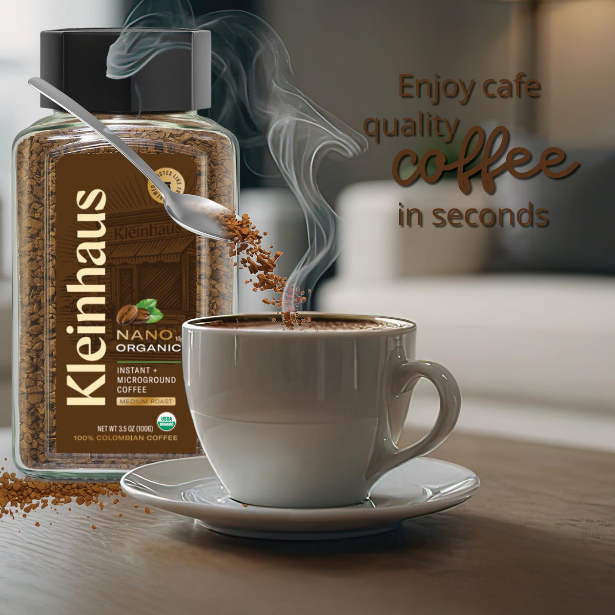 Organic Medium Roast Instant Coffee D958