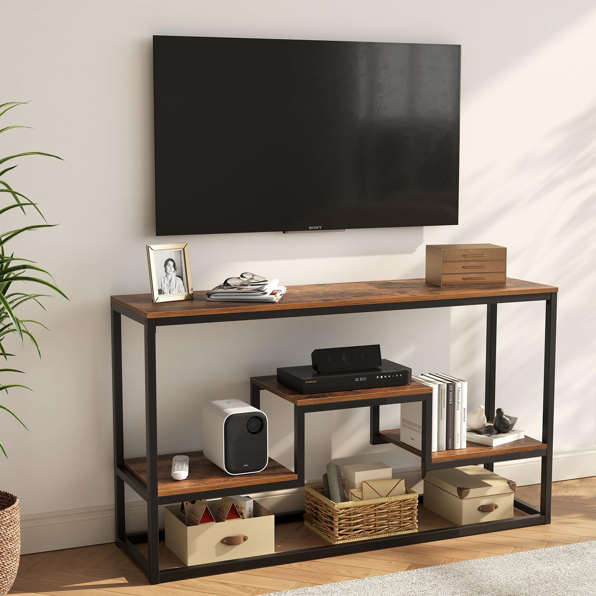 30" Tall Brown TV Stand W8127