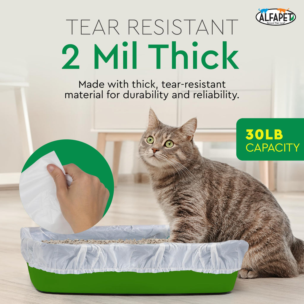 Super Jumbo 15Count Tear-Resistant Waterproof Cat Litter Box Liners C892336