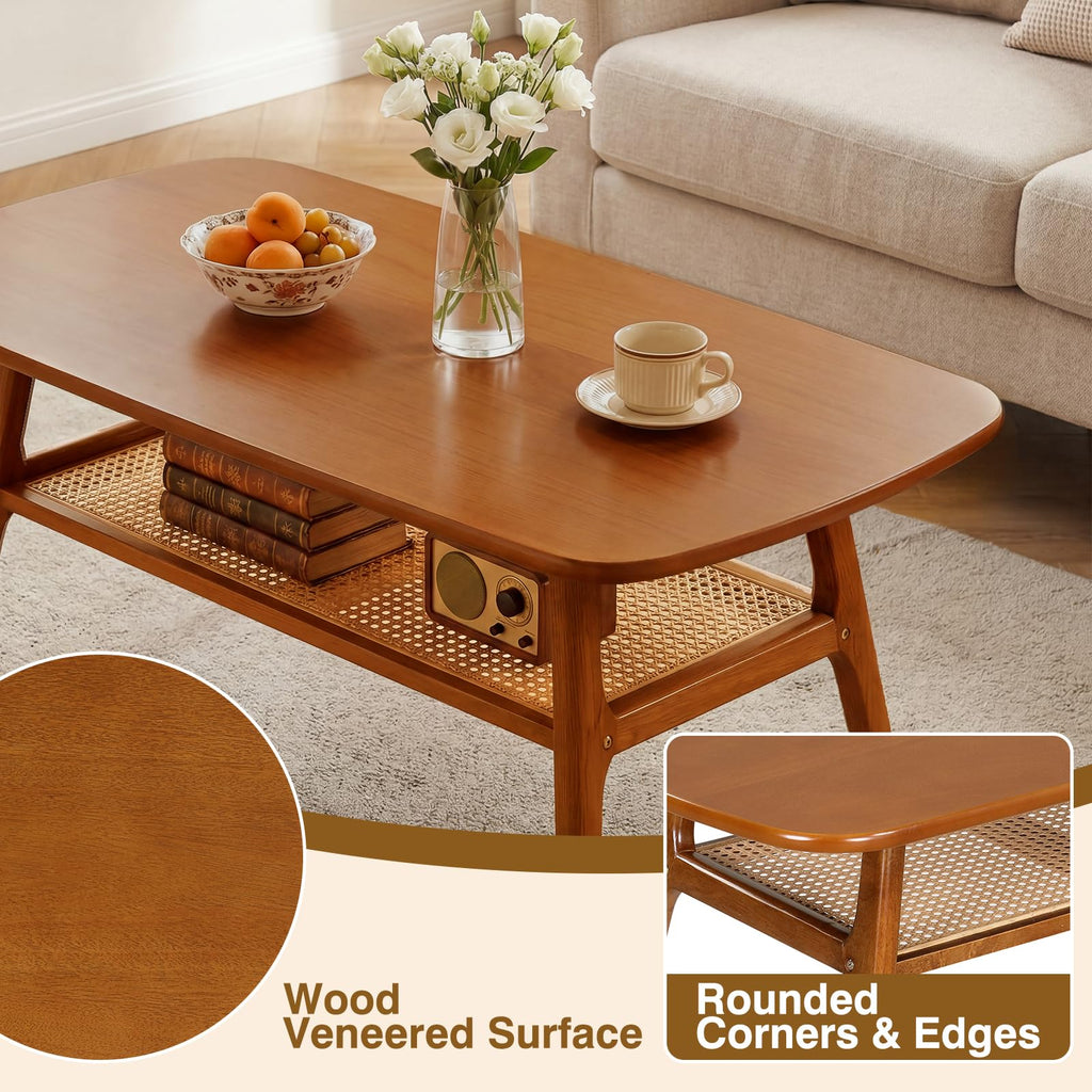 Rattan Wood Coffee Table H78303