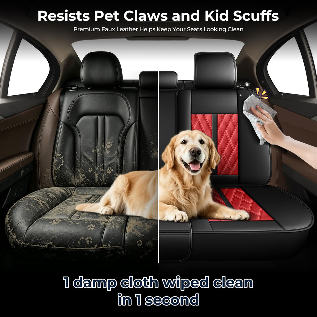 Leather Full Set 5 Seats Seat Covers X531