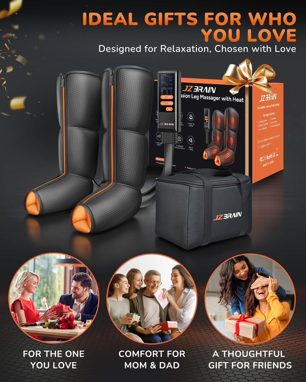 Air Compression Leg Massager with Heat I9070
