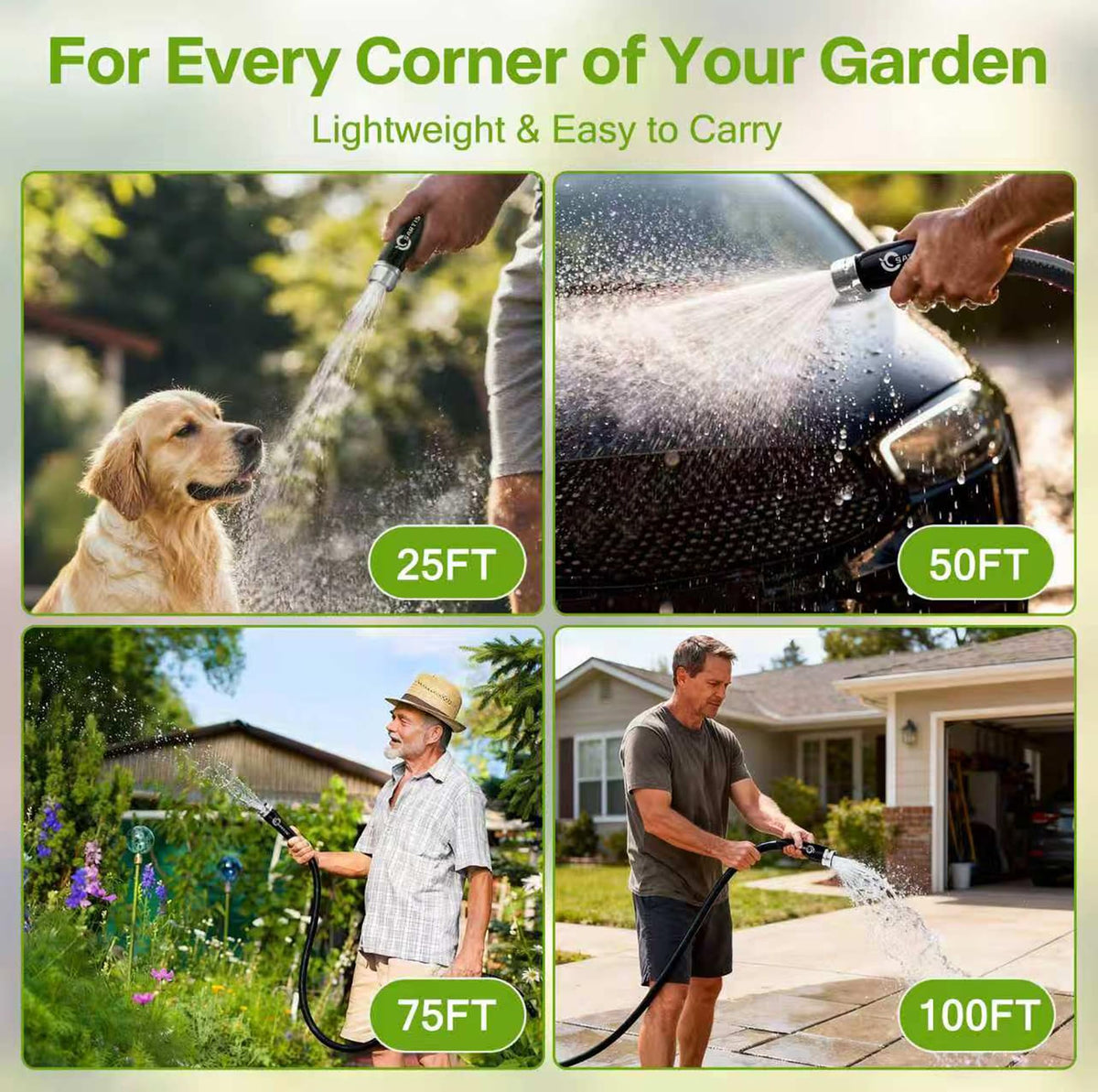 100 ft x 5/8 in Black All-Weather Garden Hose M564