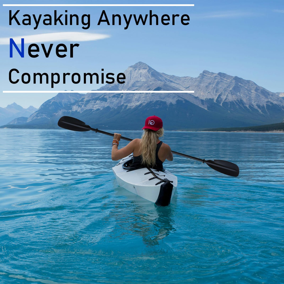 Aluminum 4-Piece Adjustable Double-Sided Kayak Paddle U99521