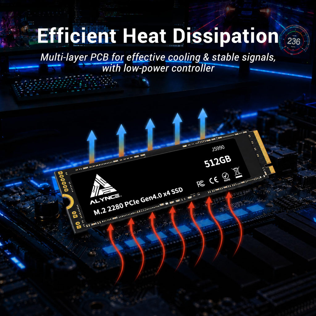 512GB PCIe Gen4 x4 NVMe M.2 2280 SSD J4536
