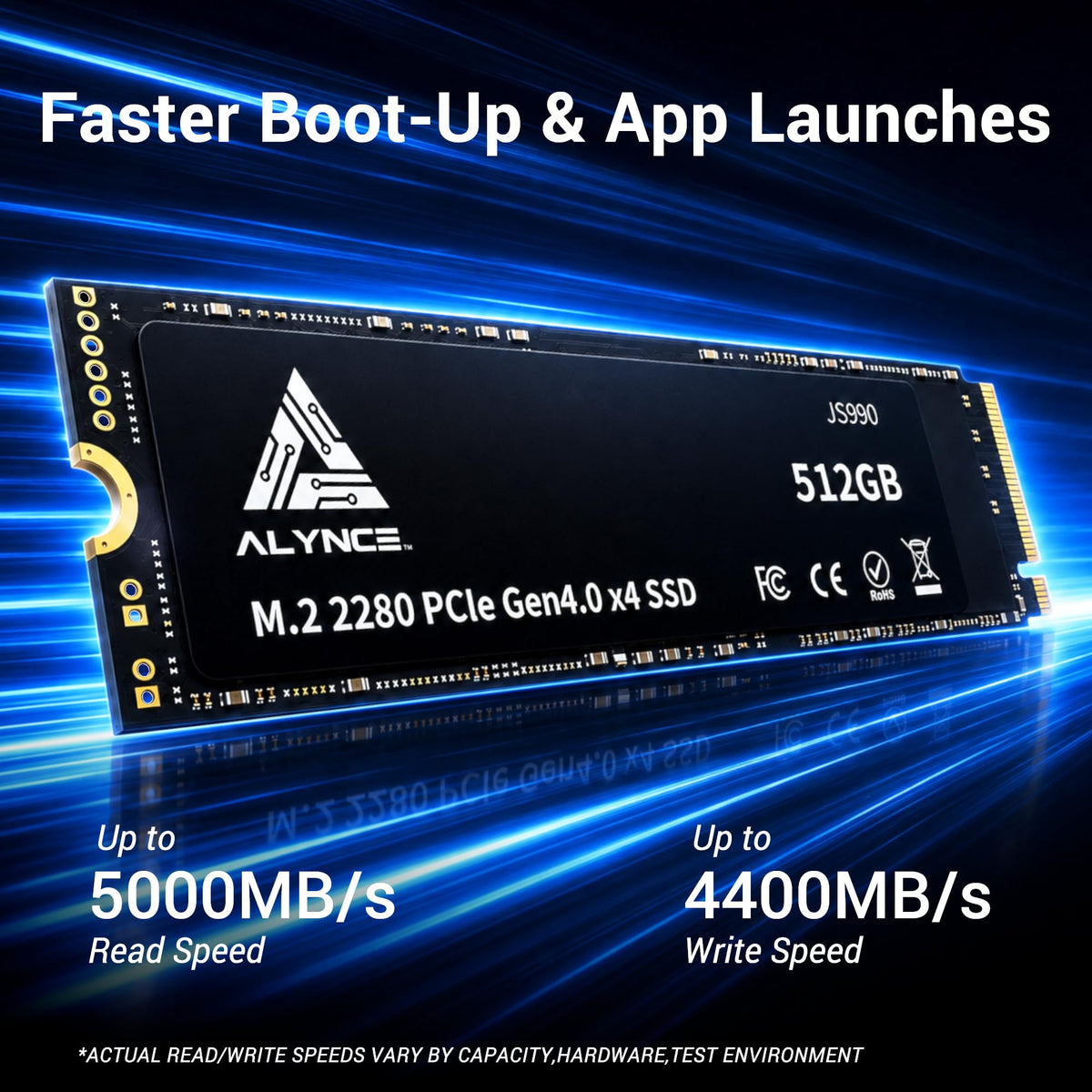 512GB PCIe Gen4 x4 NVMe M.2 2280 SSD J4536