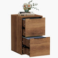 2 Drawer Wood File Cabinet with Hanging Bars K43788