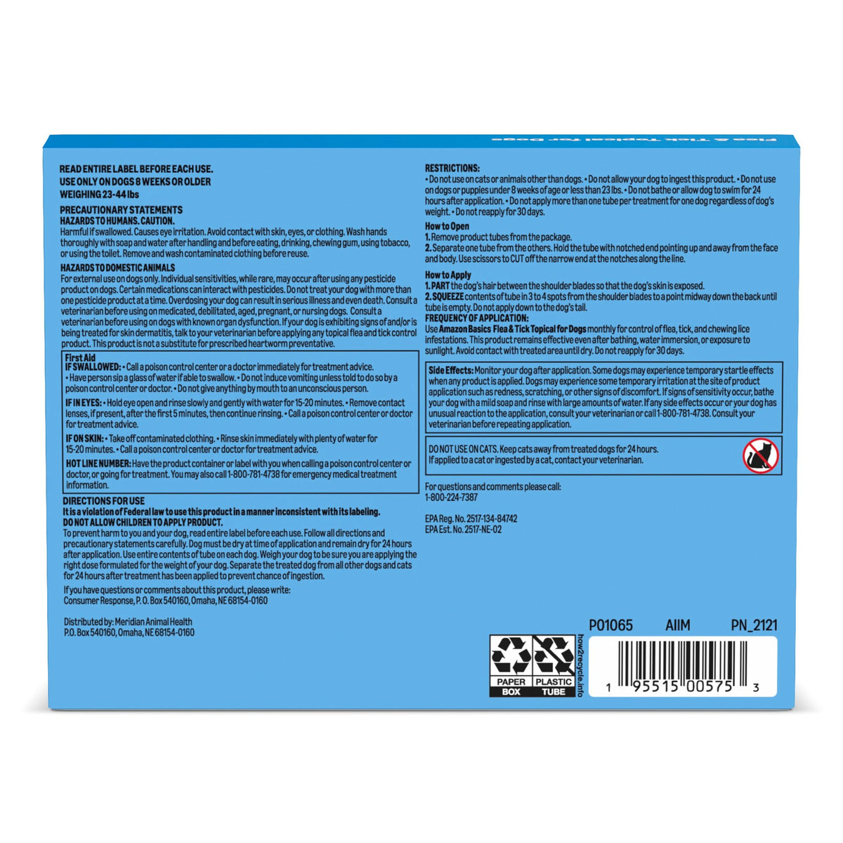 Flea and Tick Topical Treatment for Medium Dogs 3 Count V550
