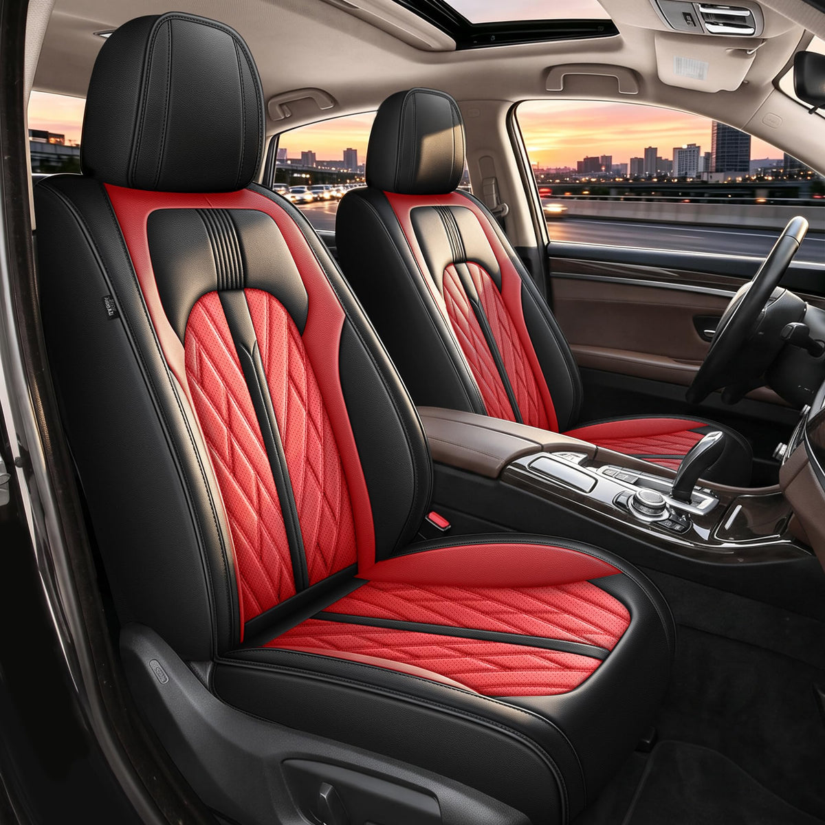 Leather Full Set 5 Seats Seat Covers X531