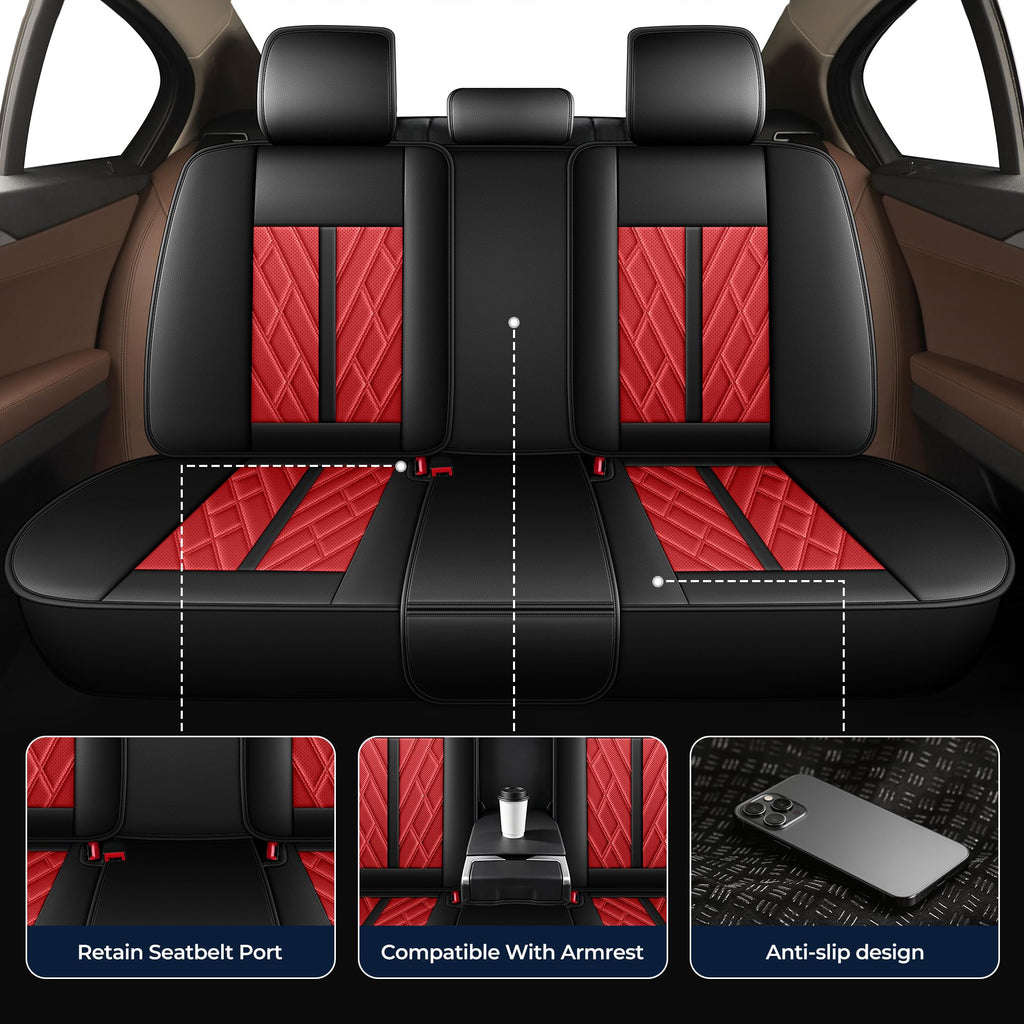Leather Full Set 5 Seats Seat Covers X531