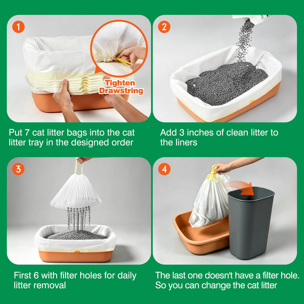 Sifting Litter Box Liners 14 Count X365