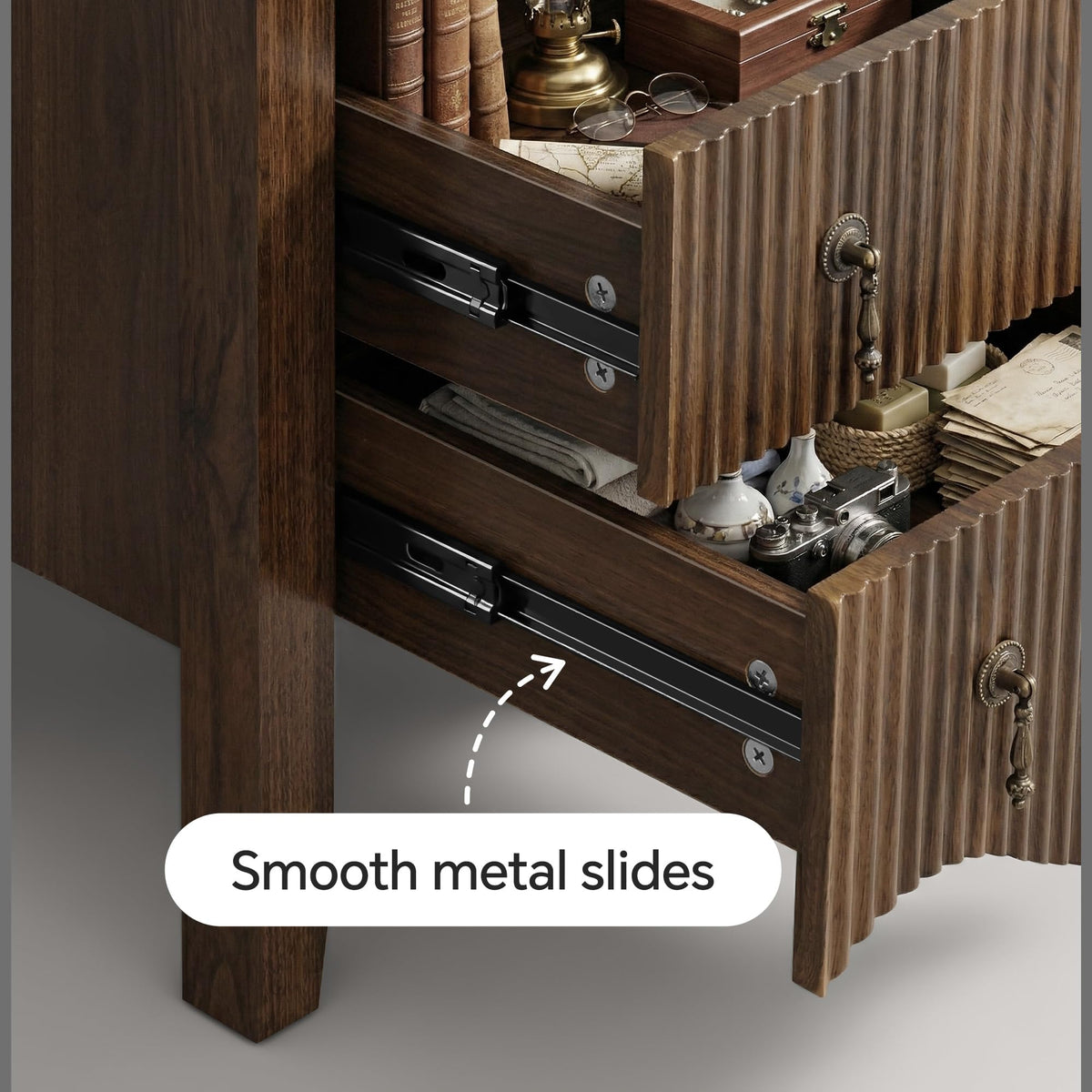 6-Drawer Fluted Dresser X599