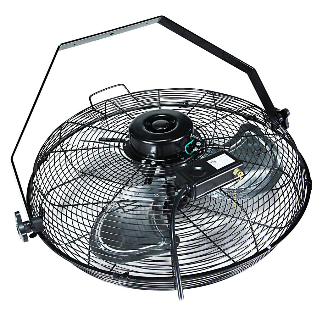 20 Inch High Velocity 3 Speed Black Wall-Mount Fan Z68318